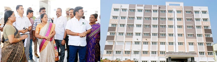 தாராபுரம் அரசு மருத்துவமனையில் கூடுதல் கட்டட கட்டுமானப் பணி: அமைச்சா் என்.கயல்விழி செல்வராஜ் ஆய்வு