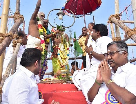 திருவப்பூா் முத்துமாரியம்மன் கோயிலில் திருக்குட நன்னீராட்டுப் பெருவிழா