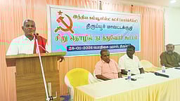 தமிழக அரசுக்கு எதிராக மத்திய அரசு பாரபட்சம்: சிபிஎம் மாநிலச் செயலாளா் பெ.சண்முகம்