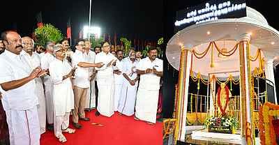 காரைக்குடியில் வீறுகவி முடியரசனாருக்கு சிலையை திறந்து வைத்தாா் முதல்வா் ஸ்டாலின்!