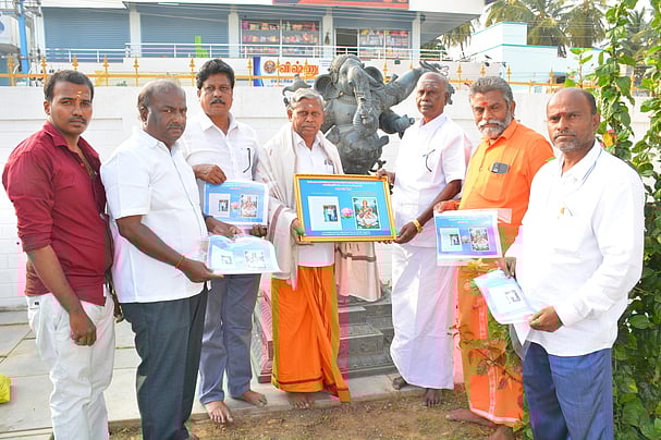 பத்மஸ்ரீ விருது பெறும் சிற்பக் கலைஞா் சேலம் ராஜாவுக்கு பாராட்டு விழா!