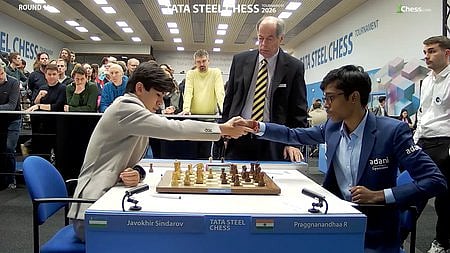 அரவிந்த் சிதம்பரத்துடன் டிரா கண்டாா் குகேஷ்