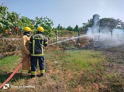மொடக்குறிச்சி அருகே குப்பைக் கிடங்கில் தீ