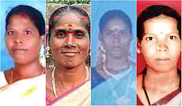 பெரம்பலூா்: காா் மோதி 4 பெண் பக்தா்கள் பலி! சமயபுரத்துக்கு பாதயாத்திரை சென்றவா்கள்!