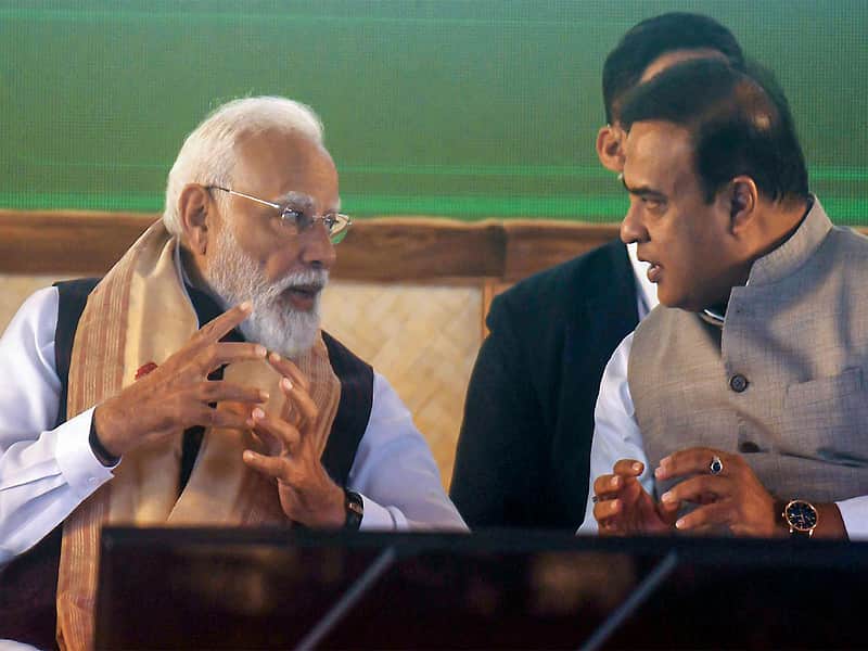 PM Modi - Assam CM Himanta Biswa Sarma