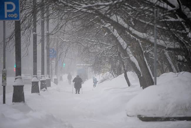 snowfall in Japan