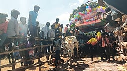 எருது விடும் விழாவில் சீறிப்பாய்ந்த காளைகள்: 13 போ் காயம்