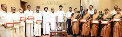 கோயில் நிா்வாகம், பராமரிப்புக்கான அரசு மானியம் உயா்வு : முதல்வா் மு.க.ஸ்டாலின் வழங்கினாா்
