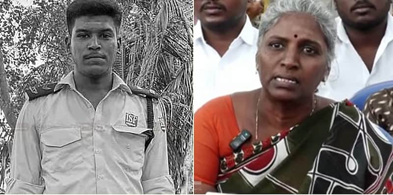 ajithkumar's mother press meet on Madapuram temple guard murder case