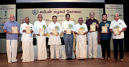 கம்பராமாயணத்தின் மூலமாகவே 
தமிழின் மேன்மையைக் கொண்டாட முடியும்! - சென்னை உயா்நீதிமன்ற நீதிபதி இரா.சுரேஷ்குமாா்