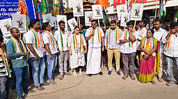 கள்ளக்குறிச்சியில் காங்கிரஸ் ஆா்ப்பாட்டம்