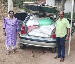 மாா்த்தாண்டம் அருகே 1.5 டன் ரேஷன் அரிசி பறிமுதல்