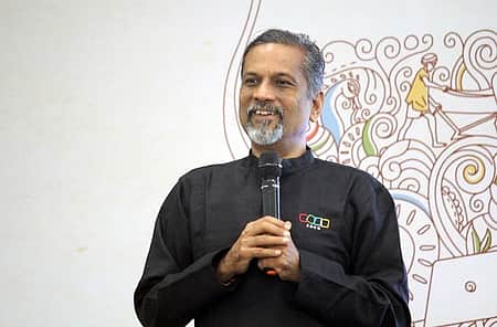 Zoho Company CEO Sridhar Vembu interacts with media - Express Photo. 