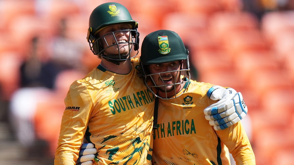 டி20 உலகக் கோப்பை: ரிக்கல்டன், டி காக் அதிரடி! ஆப்கனுக்கு 188 ரன்கள் இலக்கு! 