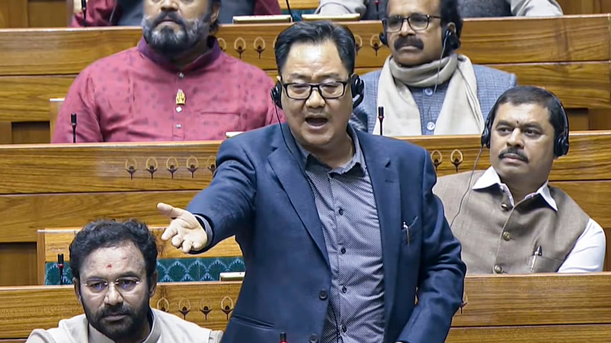 வரும் வார இறுதி நாள்களில்
நாடாளுமன்ற அமா்வு கிடையாது
- மத்திய அமைச்சா் கிரண் ரிஜிஜு