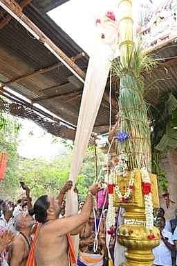 விருத்தகிரீஸ்வரா் கோயில் மாசிமக திருவிழா: ஆழத்து விநாயகா் கோயிலில் கொடியேற்றம்