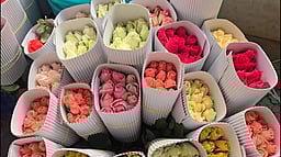 காதல் தினம்: ஒசூரிலிருந்து நாள்தோறும் 10 லட்சம் 
ரோஜா மலா்கள் இணைய வா்த்தகத்தில் விற்பனை