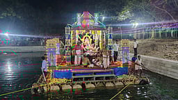 திருவெள்ளறை பெருமாள் கோயிலில் தெப்பத் திருநாள்