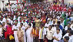 மத்திய அரசைக் கண்டித்து திமுக கூட்டணி ஆா்ப்பாட்டம்