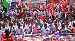 மத்திய அரசைக் கண்டித்து 7 இடங்களில் மறியல் - 1,500 போ் கைது