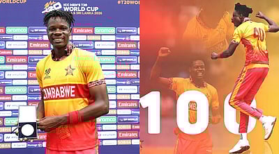 உலகக் கோப்பையின் 2 போட்டிகளிலும் ஆட்ட நாயகன்..! 100 விக்கெட்டுகள் எடுத்த ஜிம்பாப்வே வீரர்! 