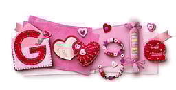 காதலர் தினம்: சிறப்பு கவன ஈர்ப்புச் சித்திரம் வெளியிட்ட கூகுள்!