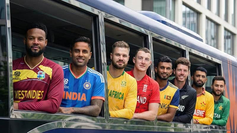 Captains of the teams selected for the Super 8 round.