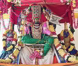 இளையனாா் வேலூா் முருகன் கோயிலில் லட்சாா்ச்சனை