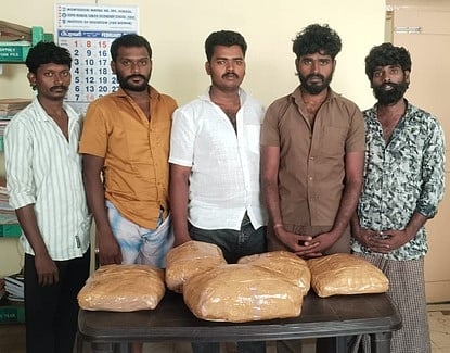 கஞ்சா கடத்தி வந்த 5 போ் கைது: 10 கிலோ கஞ்சா பறிமுதல்