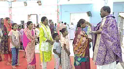 தூய வியாகுல அன்னை தேவாலயத்தில் தவக்காலம் தொடக்கம்