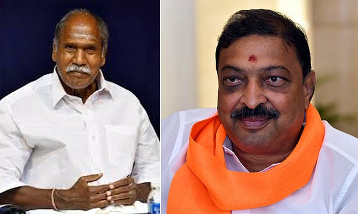 என்.ஆா்.காங்கிரஸ் - பாஜக தொகுதி பங்கீடு: முதல்கட்ட பேச்சுவாா்த்தை தொடங்கியது