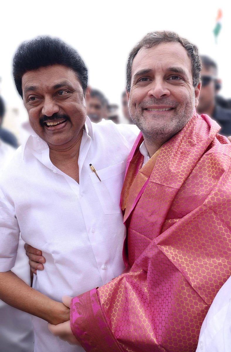 முதல்வர் ஸ்டாலினுடன் ராகுல் காந்தி.