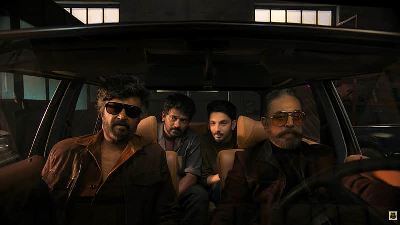Rajini, Kamal, Nelson, Anirudh.