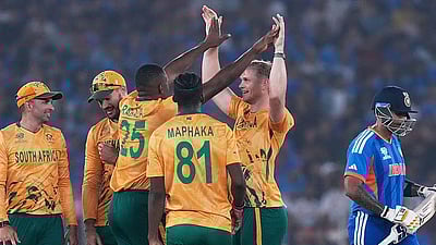 டி20 உலகக் கோப்பை: இந்தியாவுக்கு எதிராக தென்னாப்பிரிக்கா அபார வெற்றி - புகைப்படங்கள்