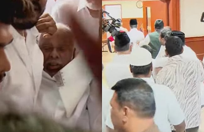 தொகுதிப் பங்கீடு : செய்தியாளர் சந்திப்பில் மயங்கி விழுந்த காதர் மொகிதீன்!