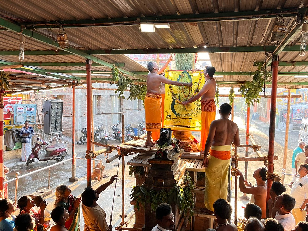 நத்தம் மாரியம்மன் கோயில் மாசி பெருந்திருவிழா கொடியேற்றம்