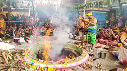 சோமநாதா் கோயிலில் சண்டி மகா ஹோமம்