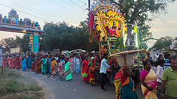 ஊா் செழிக்க வேண்டி கிராம மக்கள் வனபோஜன விழா