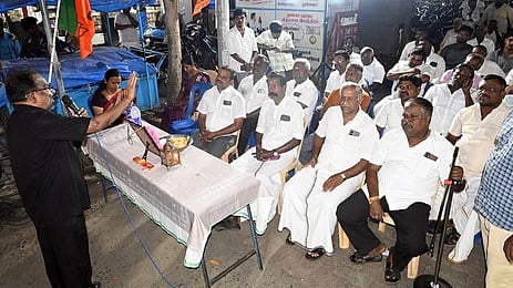 தென்காசியில் என்டிஏ தெருமுனை பிரசாரம்