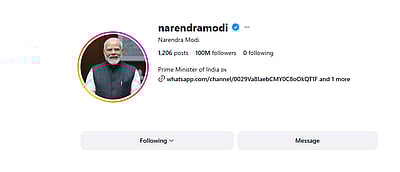 இன்ஸ்டாவில் 10 கோடி பின்தொடர்பாளர்கள்! முதல் உலகத் தலைவர் மோடி!