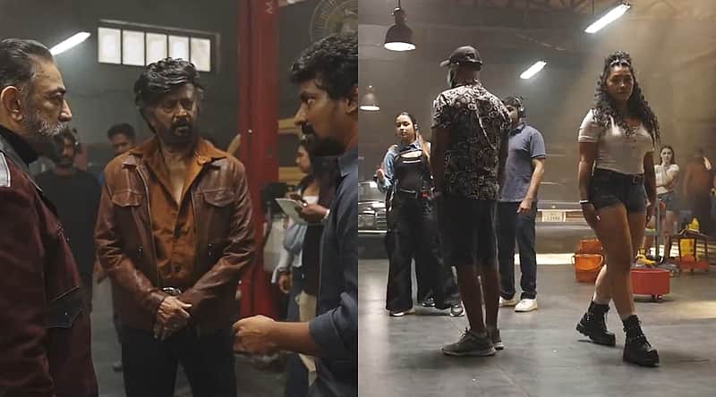 Making video of Rajini - Kamal movie.