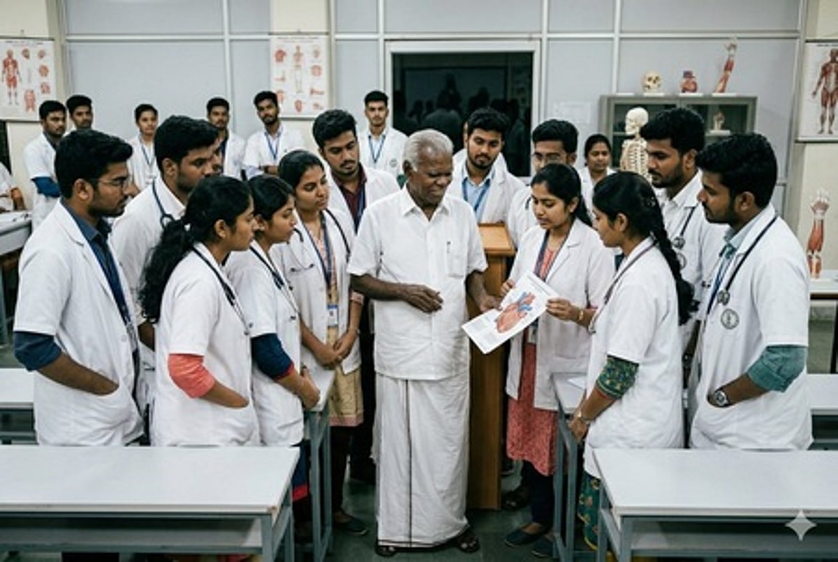 இனி மாணவா்களுக்கு மத்தியில் நல்லகண்ணு! தானமாகும் உடல் பாடமாவது எப்படி?