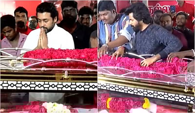 நல்லகண்ணு உடலுக்கு சூர்யா, சிவகார்த்திகேயன் அஞ்சலி!