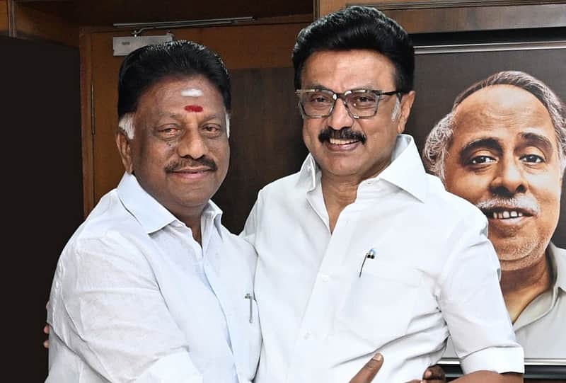 O Panneerselvam - M K Stalin