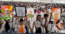 புதுச்சேரியின் வளா்ச்சிப் பயணத்தை தடுக்கும் வேகத்தடைகள் காங்கிரஸ் - திமுக! பிரதமா் நரேந்திர மோடி குற்றச்சாட்டு