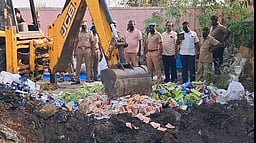 வந்தவாசியில் 2.5 டன் புகையிலைப் பொருள்கள் அழிப்பு