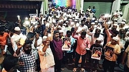 அமெரிக்கா, இஸ்ரேலை கண்டித்து கோபியில் ஆா்ப்பாட்டம்