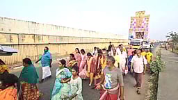 பிரத்தியங்கிரா தேவி கோயிலுக்கு பாதயாத்திரை