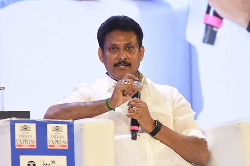 Tamil Nadu School Education Minister Anbil Mahesh in ThinkEdu 2026