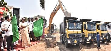 வேலூரில் ரூ.102 கோடியில் 7.4 கி.மீ. சுற்றுச்சாலை பணி தொடக்கம்